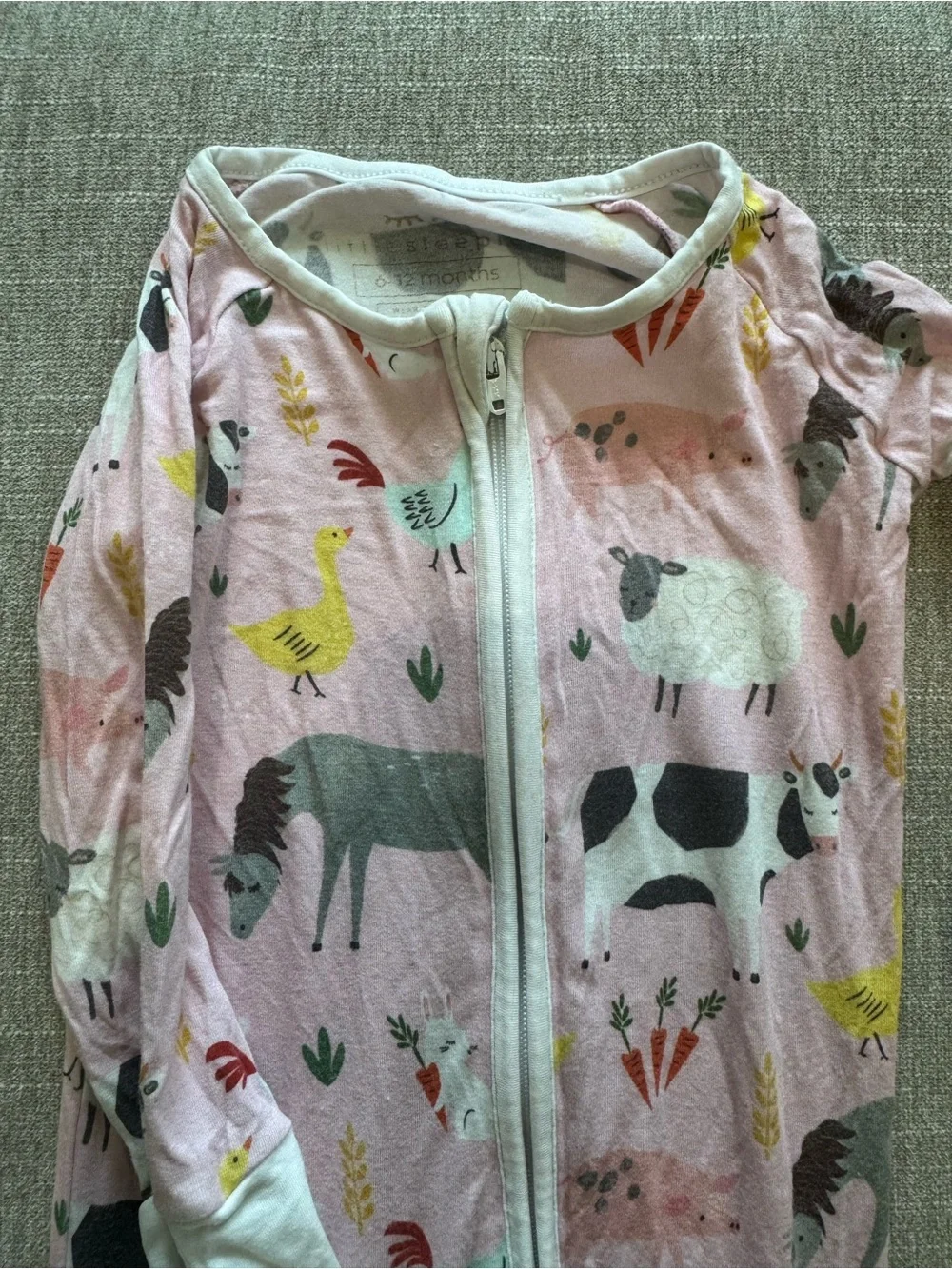 Little Sleepies Farm Animals 6-12 Pajamas